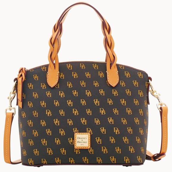 Dooney & Bourke Handbags - Dooney & Bourke Blakely Medium Celeste Satchel braided handles crossbody